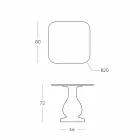 Square Dining Room Table, HPL Top - Nineteenth Century by Slide Viadurini