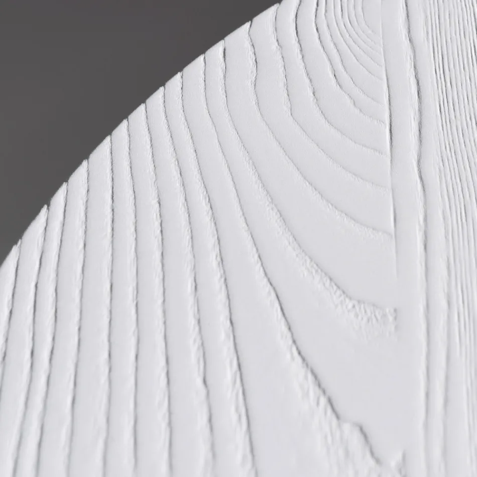 Round Dining Table in Ash Veneered Plywood - Libra Viadurini