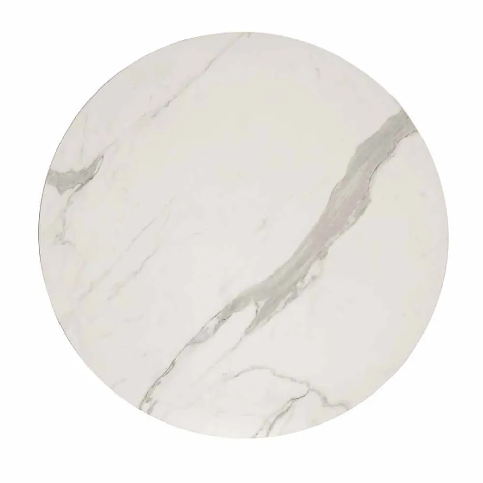 Classic Design Round Table, Ø140 and HPL top - Nineteenth century by Slide Viadurini