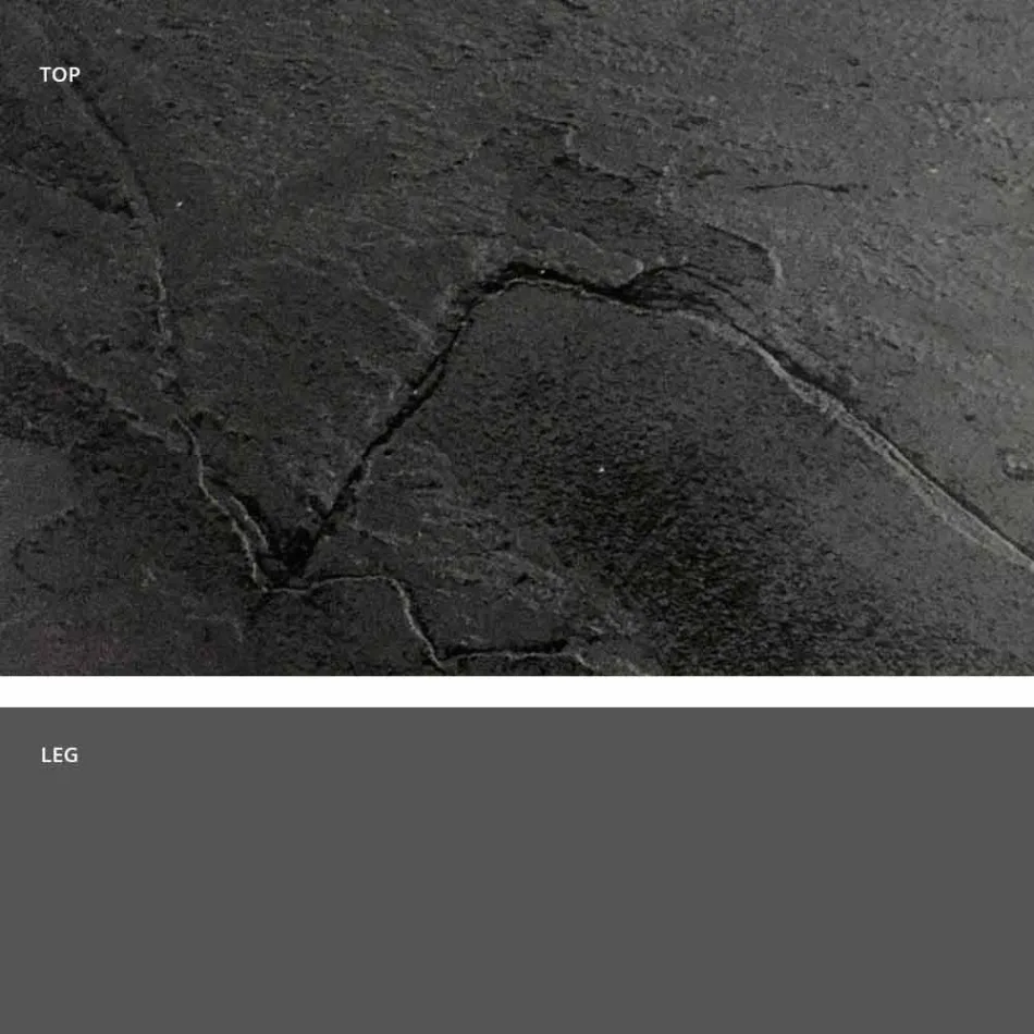 Classic Design Round Table, Ø140 and HPL top - Nineteenth century by Slide Viadurini