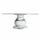 Classic Design Round Table, Ø140 and HPL top - Nineteenth century by Slide Viadurini