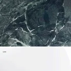 Modern Round Table in Carrara Marble and Marquinia Made in Italy - Dollars Viadurini