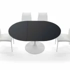 Extandable Round Table up to 170 cm in Laminated Made in Italy – Dollars Viadurini
