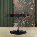Eero Saarinen H 74 Oval Tulip Table in Green Alpi Marble Made in Italy - Scarlet