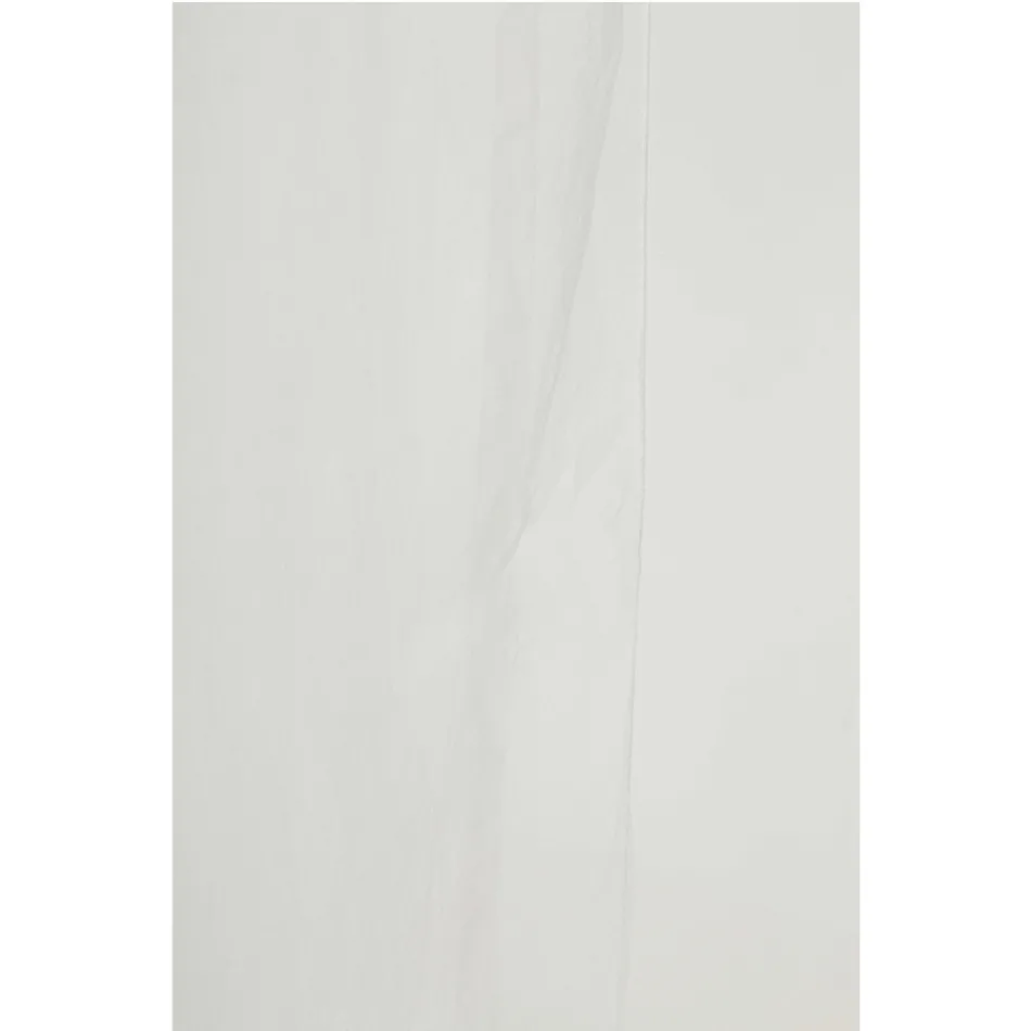 Curtain in White or Retro Light Linen and Organza with Luxury Ties - Karnak Viadurini