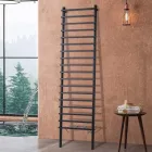 Black Carbon Steel Hydraulic Radiator Made in Italy - Raggio Viadurini