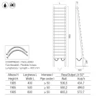 Black Carbon Steel Hydraulic Radiator Made in Italy - Raggio Viadurini