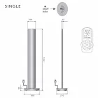 Floor Electric Radiator with Single or Double Led Design at 500 W - Stilus Viadurini