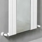 Design Vertical Bathroom Radiator in Steel with 587 W Mirror - Picchio Viadurini