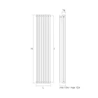 Radiator with Carbon Steel Hydraulic System Made in Italy - Crema Viadurini