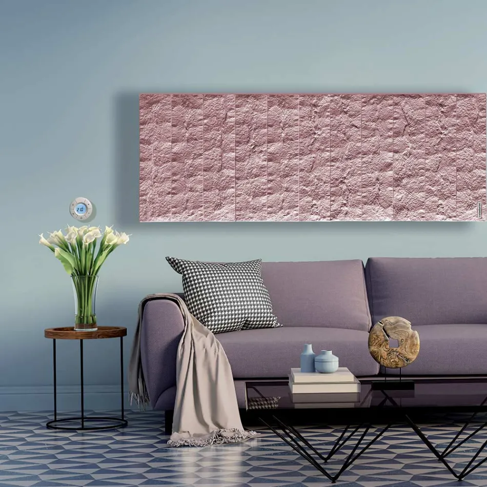 Radiator with hydraulic system in Italian marble powder - Terraa Viadurini