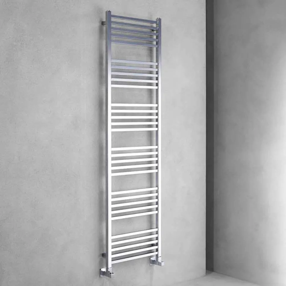 Modern Design Chrome Radiator Wall 2 Sizes up to 765 Watt - Tower Viadurini