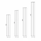 Modern Design Bathroom Radiator with Hydraulic Wall up to 840 Watt - Ottolungo Viadurini