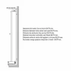 Modern Design Bathroom Radiator with Hydraulic Wall up to 840 Watt - Ottolungo Viadurini