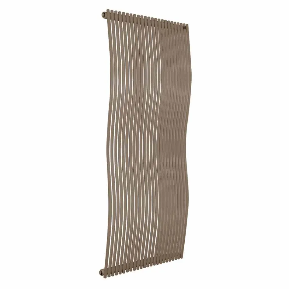 Vertical Bathroom Radiator Modern Design Wavy 1181 Watt - Tucano Viadurini