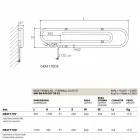 Decorative electric radiator with chrome finish Graffe by Scirocco H Viadurini