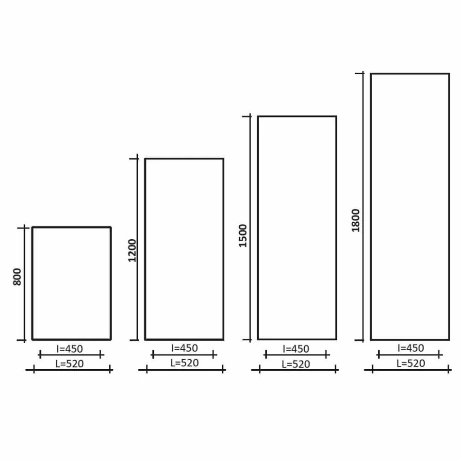 Vertical Hydraulic Design Radiator in Aluminum up to 1061 Watt - Bent Viadurini