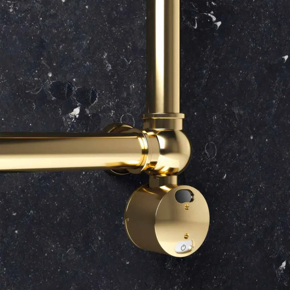 Electric Modular Radiator in Chrome or Gold Brass at 200 W - Caesar Viadurini