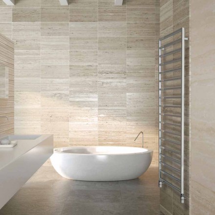 Modern chromed electric heating design by Winter by Scirocco H Viadurini