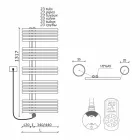 Modern Design Wall Electric Bathroom Radiator up to 700 W - Peacock Viadurini