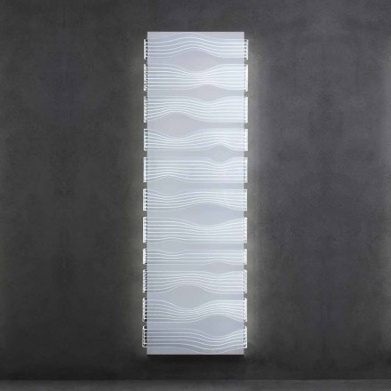 Design Electric Radiator for Living Room or Bathroom with 1000 W Led - Shine Viadurini