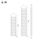 Ignis Brown and Copper Carbon Steel Electric Radiator Made in Italy Viadurini