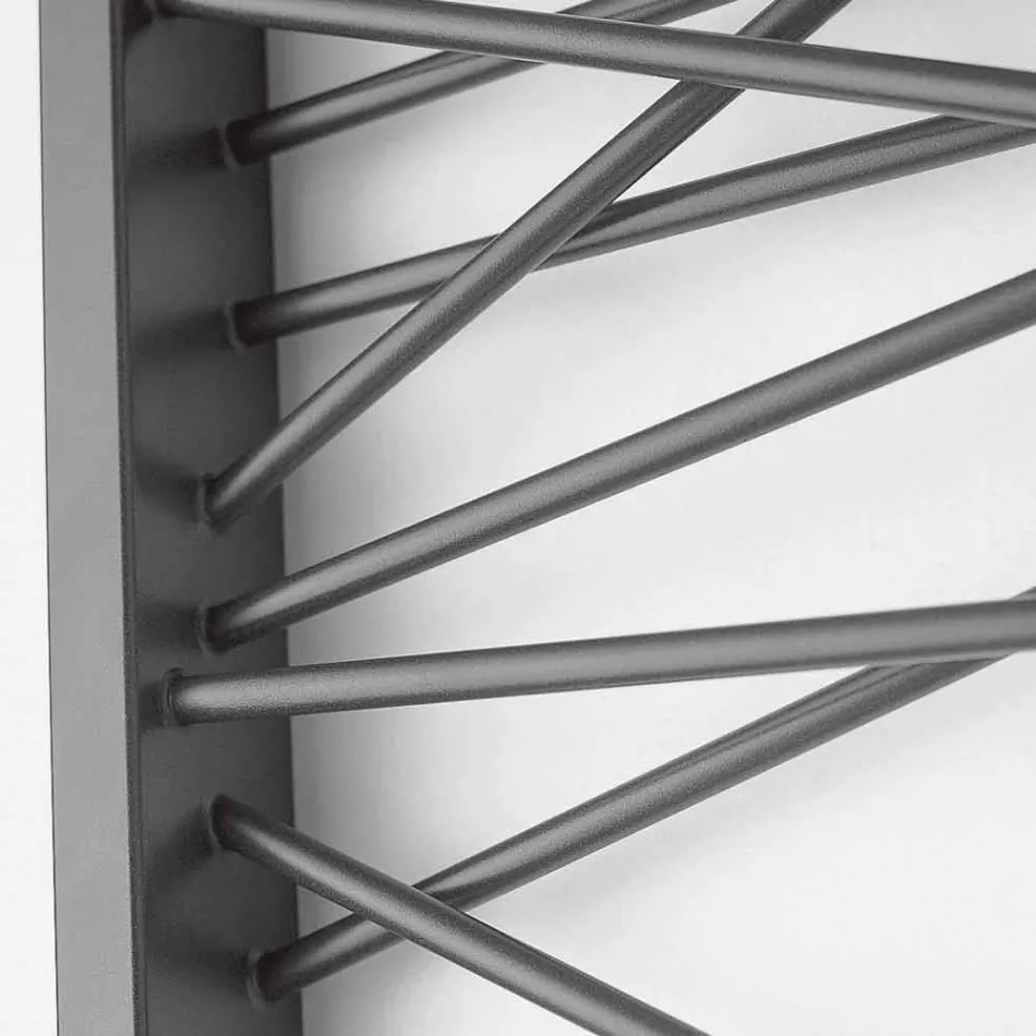 Steel electric heating, metropolitan style Mikado Scirocco H Viadurini