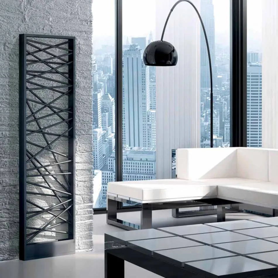 Steel electric heating, metropolitan style Mikado Scirocco H Viadurini