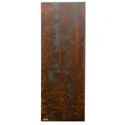 Electric radiator in Italian marble powder with Corten effect - Lines Viadurini