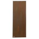 Electric radiator in Italian marble powder with Corten effect - Lines Viadurini