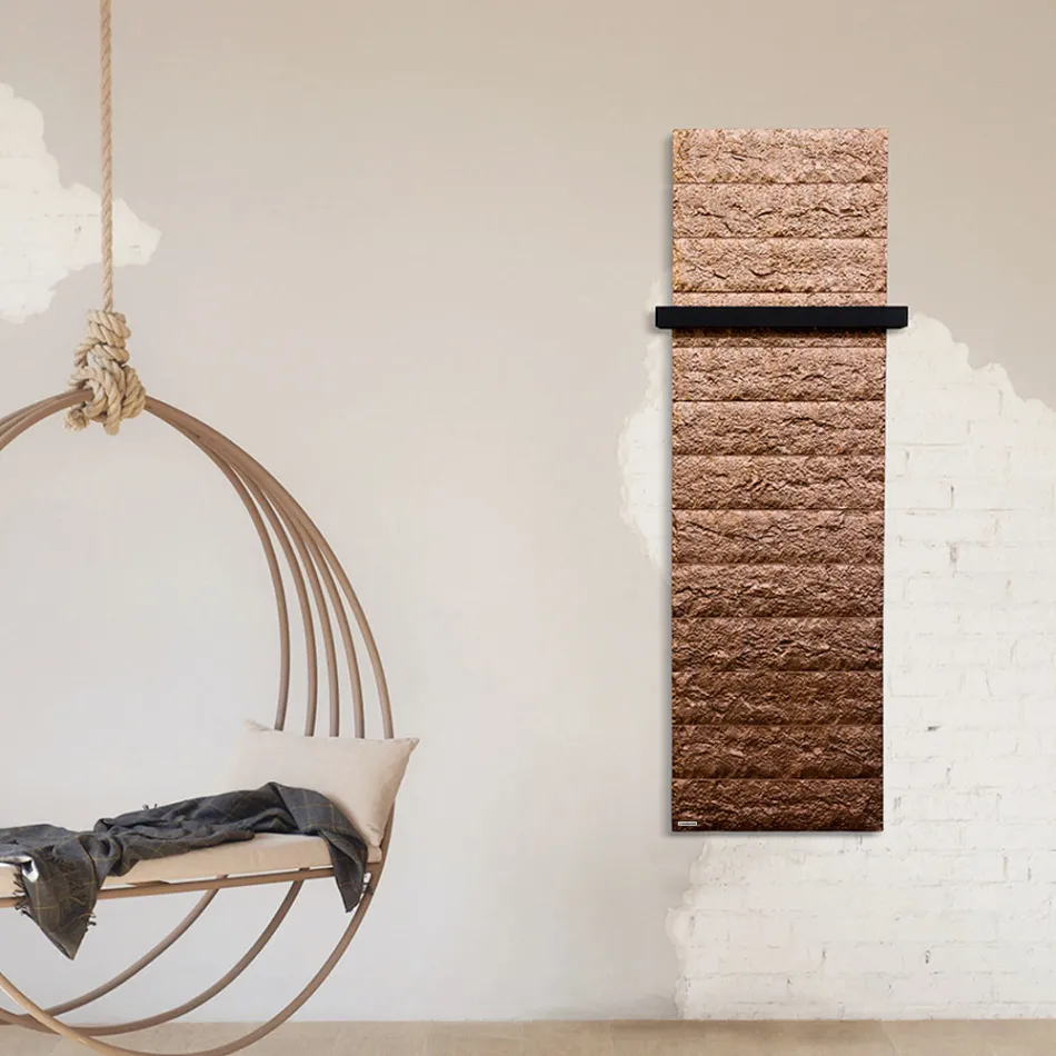 Electric radiator in Italian marble powder up to 1400 Watt - Terraa Viadurini