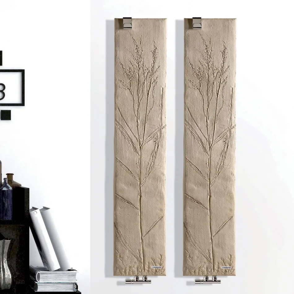 Electric Radiator in Italian Marble Powder Yield 350 Watt - Naturae Viadurini