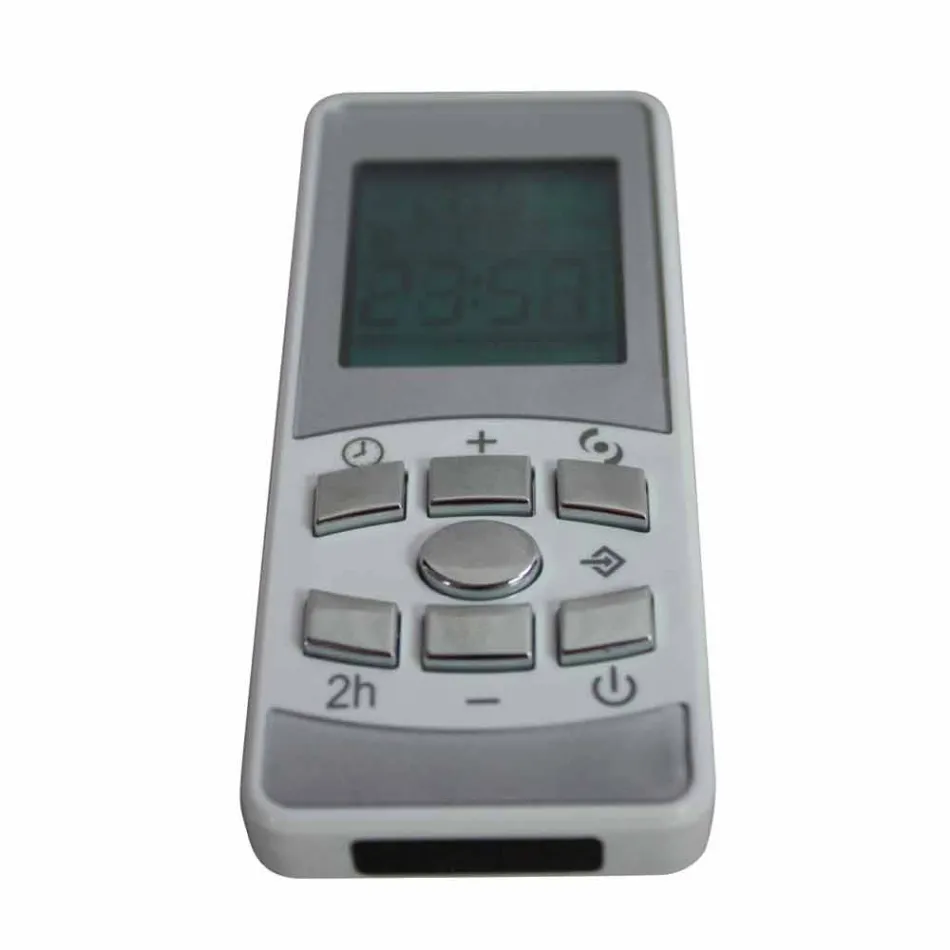 Electric tempered glass radiator with Jonny stone finish Viadurini