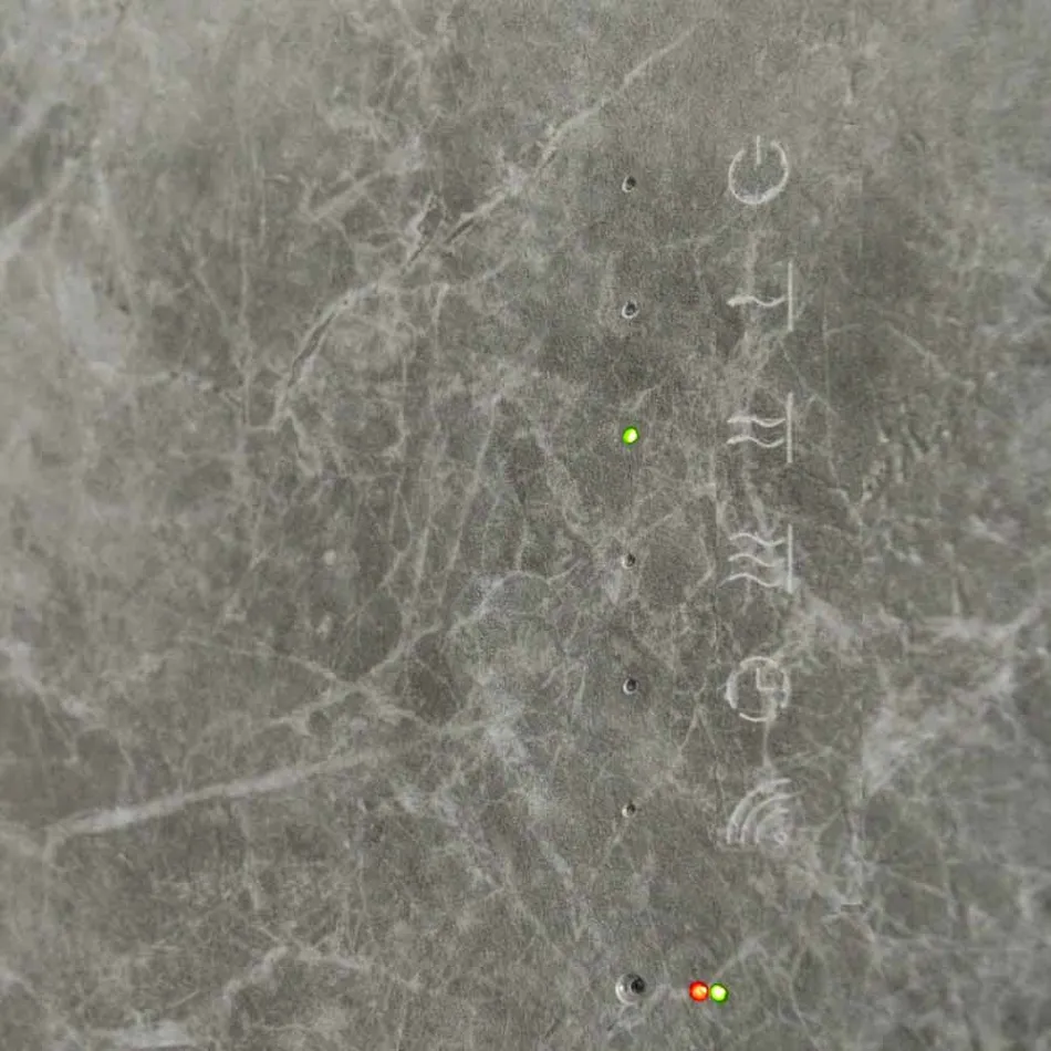 Electric tempered glass radiator with Jonny stone finish Viadurini