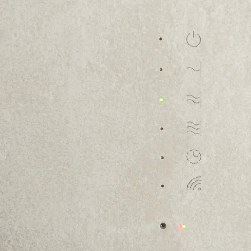 Electric tempered glass radiator with Jonny stone finish Viadurini