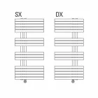 Modern Design Wall-Mounted Electric Radiator for Bathroom 400 W - Peacock Viadurini