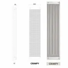 Contemporary modern electric vertical heating electric appliance by Scirocco H Viadurini