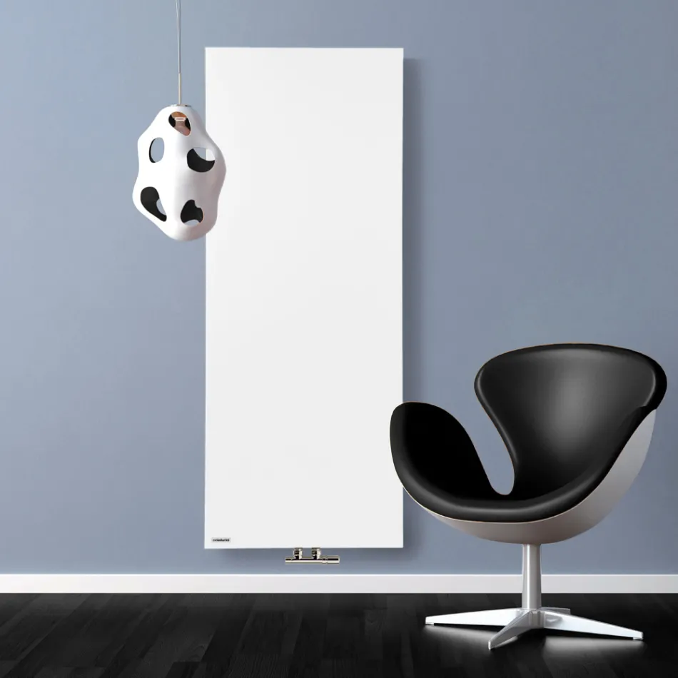 Design Hybrid Radiator in Smooth Italian Marble Powder - Lines Viadurini