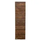 Hybrid radiator in Italian Marble Powder with Corten effect - Terraa Viadurini