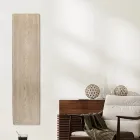 Hybrid Radiator in Italian Marble Powder with Wood Effect - Wood50 Viadurini