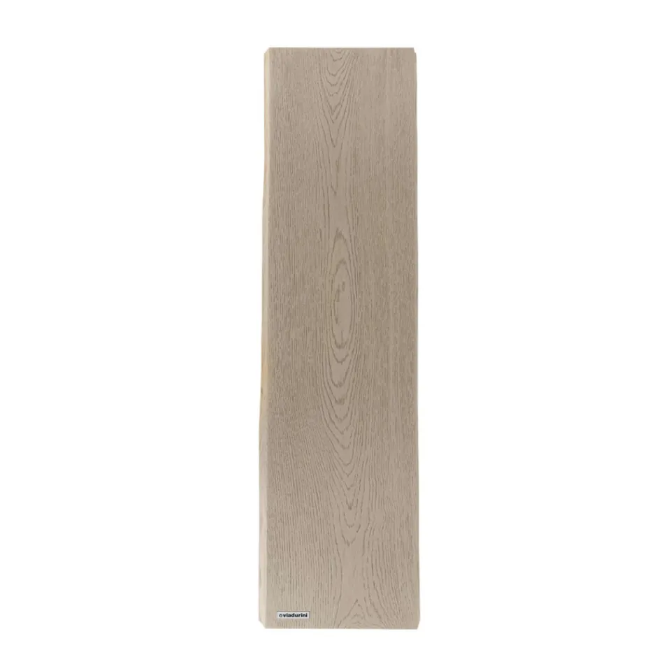 Hybrid Radiator in Italian Marble Powder with Wood Effect - Wood50 Viadurini