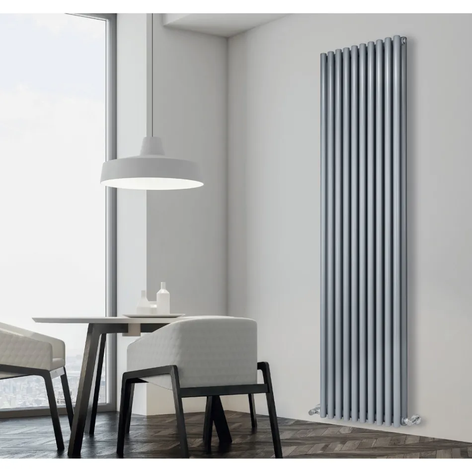 Hydraulic Radiator with Horizontal Manifolds and Vertical Pipes - Colomba Viadurini