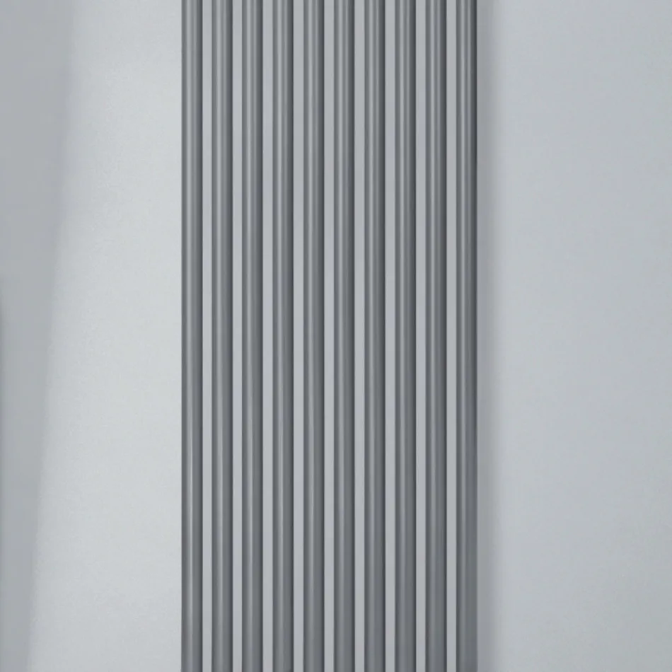 Hydraulic Radiator with Horizontal Carbon Steel Manifolds - Cherries Viadurini