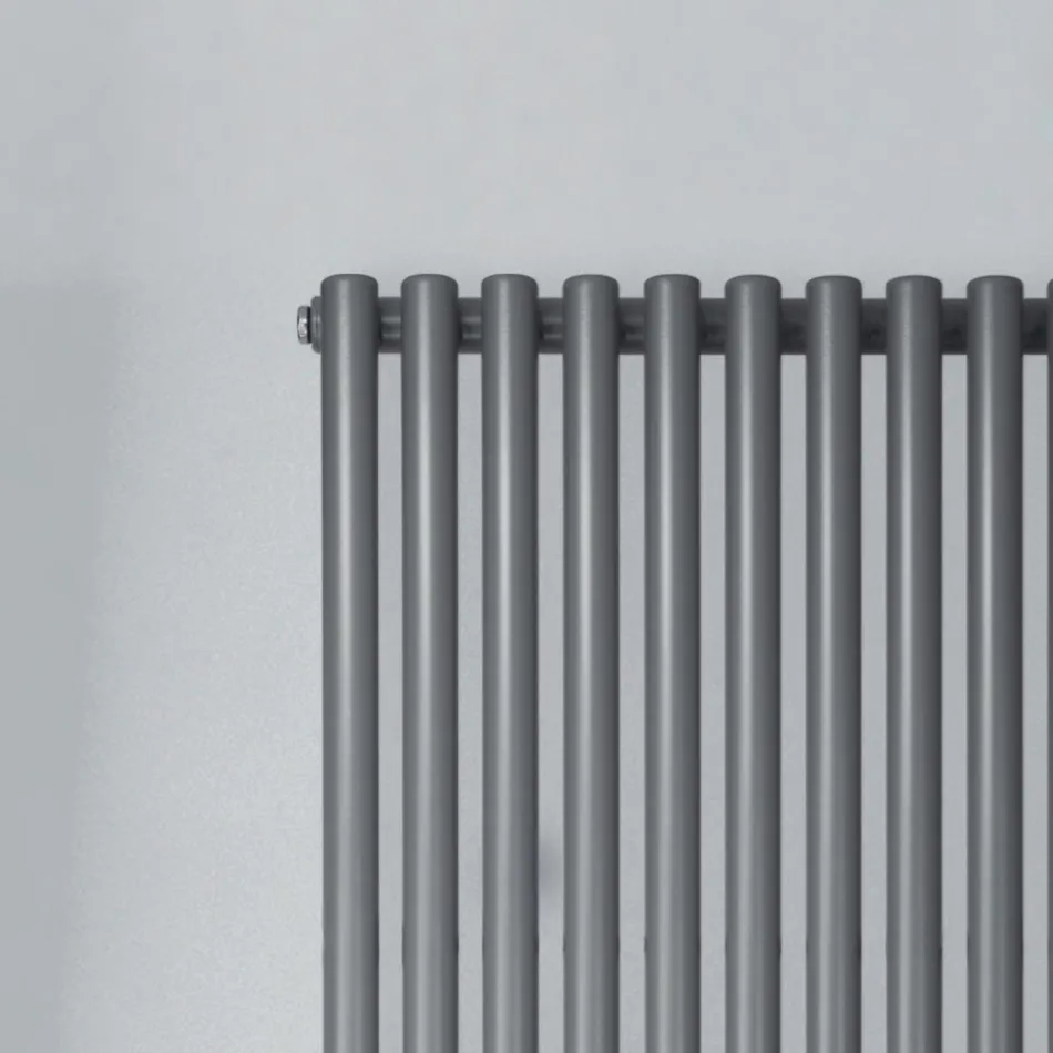 Hydraulic Radiator with Horizontal Carbon Steel Manifolds - Cherries Viadurini