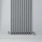 Hydraulic Radiator with Horizontal Carbon Steel Manifolds - Cherries Viadurini