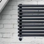 Hydraulic Radiator with Vertical Collectors and Horizontal Pipes - Composed Viadurini