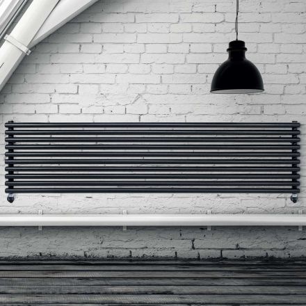 Hydraulic Radiator with Vertical Collectors and Horizontal Pipes - Composed Viadurini