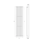 Hydraulic Radiator with Double Set of Flat Elements Made in Italy - Macedonia Viadurini