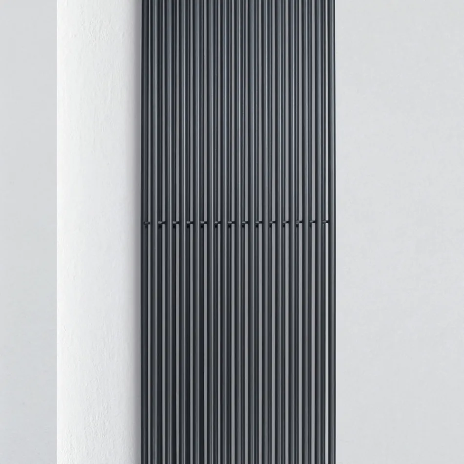 Hydraulic Radiator with Double Set of Vertical Elements Made in Italy - Pasticcio Viadurini