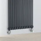 Hydraulic Radiator with Double Set of Vertical Elements Made in Italy - Pasticcio Viadurini